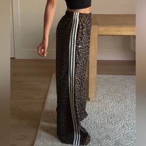 Adidas wide leg track wind pants